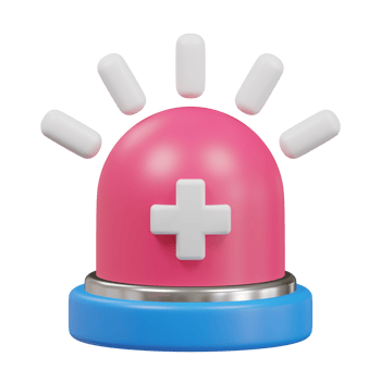 Ambulance siren 3D Icon png