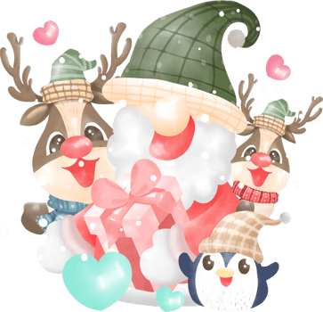 Merry christmas elements png