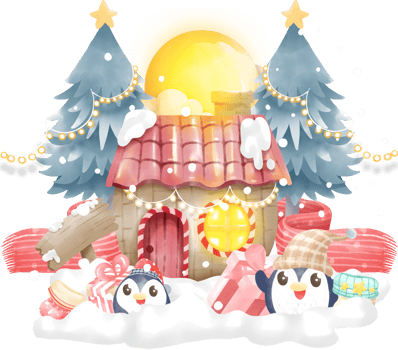 Merry christmas elements png