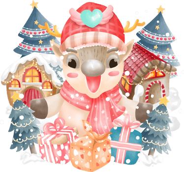 Merry christmas elements png