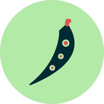 Green Beans Vector Icon
