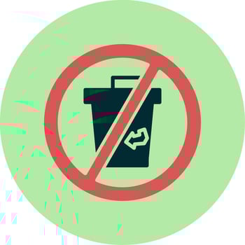 No Disposable Vector Icon