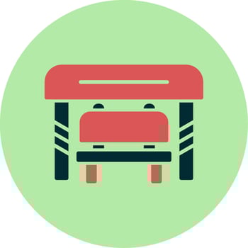 Bus Stop Vector Icon