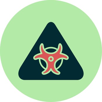 Biological Hazard Vector Icon