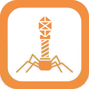 Bacteriophage Vector Icon
