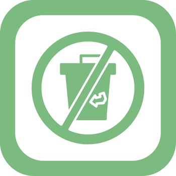 No Disposable Vector Icon