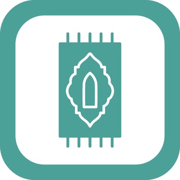Prayer Rug Vector Icon
