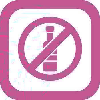 No Alcohol Vector Icon