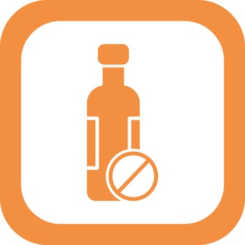 No Alcohol Vector Icon