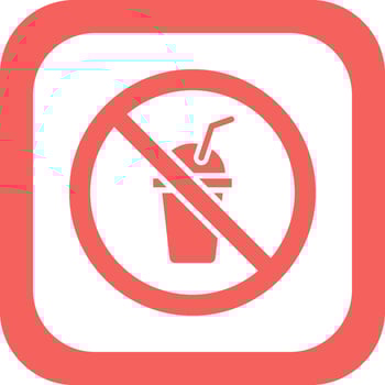 No Beverage Vector Icon