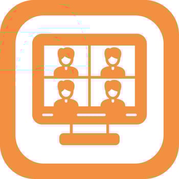 Video Conference Vector Icon