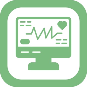 Electrocardiogram Vector Icon