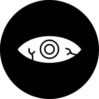 Red Eye Vector Icon
