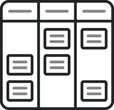 Kanban Vector Icon