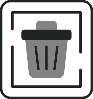 Trash Sign Vector Icon