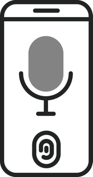 Voice Recognition Vector Icon