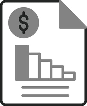 Financial Report Vector Icon