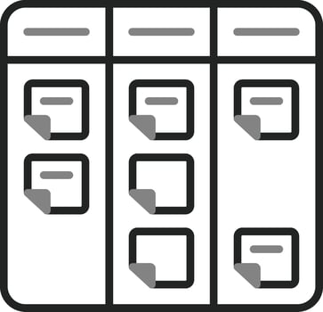 Kanban Vector Icon