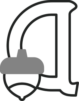 Small A Vector Icon
