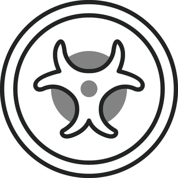 Biohazard Sign Vector Icon