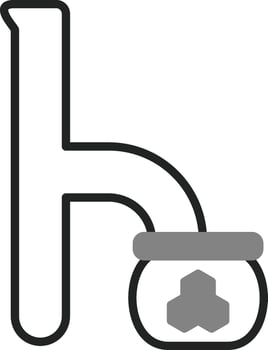 Small H Vector Icon