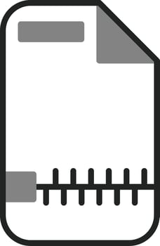 Zip File Vector Icon
