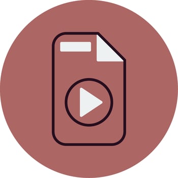 Video File Vector Icon