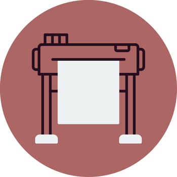 Plotter Vector Icon