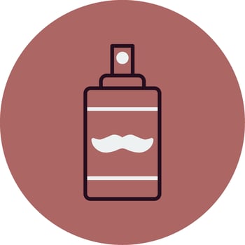 Beard Oil Vector Icon