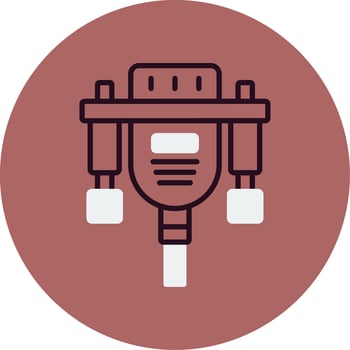 Vga Cable Vector Icon