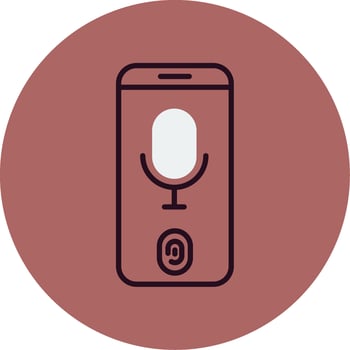 Voice Recognition Vector Icon