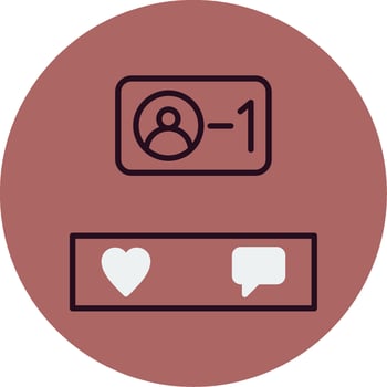Unfollow Vector Icon