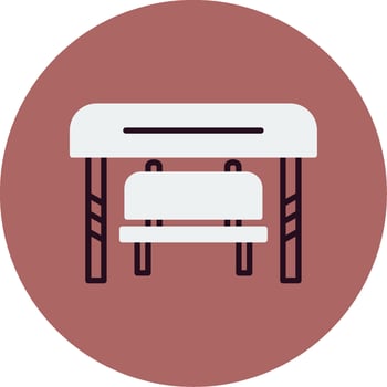 Bus Stop Vector Icon