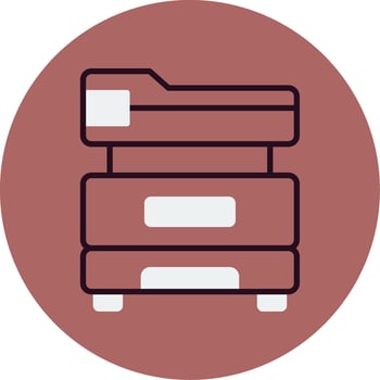 Multifunction Printer Vector Icon