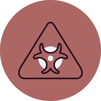 Biological Hazard Vector Icon