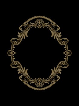 Vintage Ornament Border Classic Luxury vector