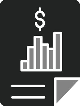 Financial Report Vector Icon