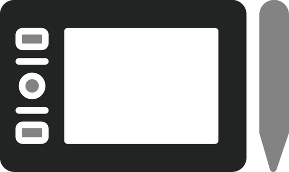 Graphic Tablet Vector Icon