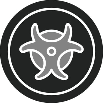 Biohazard Sign Vector Icon