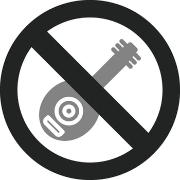 No Lute Vector Icon