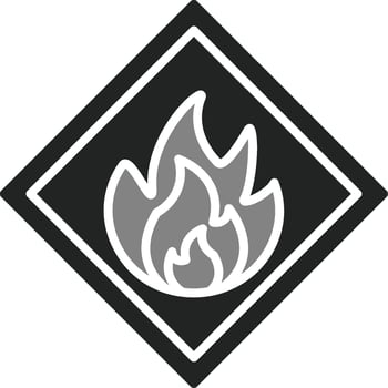 Flammable Vector Icon