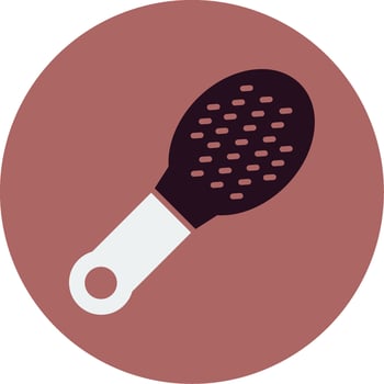 Hair Brush Vector Icon