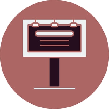 Billboard Vector Icon