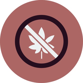 No Cannabis Vector Icon