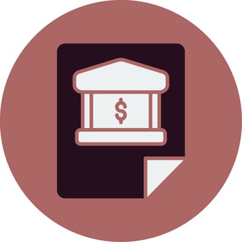 Bank Statement Vector Icon