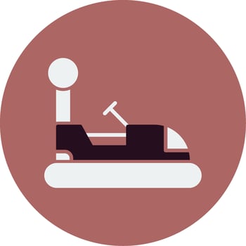 Bumper Car Vector Icon