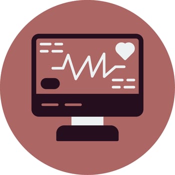 Electrocardiogram Vector Icon