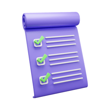 checklist document 3d illustration icon or Clipboard document 3d illustration icon png