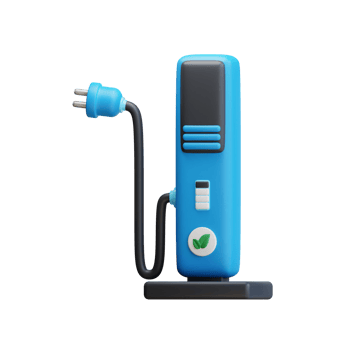 charging point. 3d Green Energy icon, Clean Energy, Environmental Alternative renewable Energy. png