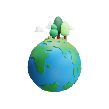 earth. 3d Green Ecology icon, go green, save planet, plants. png